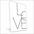 Quadro Love Canvas Com Vidro