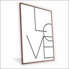 Quadro Love Vinil Sem Vidro