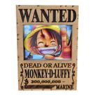 Quadro Luffy Procura-se One Piece Decoração