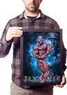 Quadro Luke Sandoe Fisiculturista Arte Treino Musculação
