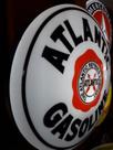 Quadro Luminoso Decorativo Posto Atlantic Estilo Antigo Retrô Vintage Bar Boteco Garagem