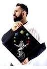 Quadro Malabarista Do Espaço Planetas Arte Forma Diamante