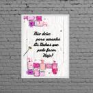 Quadro Manicure Não Deixe Para Amanhã 33x24cm - com vidro Quadro Manicure Não Deixe Para Amanhã 33x24cm - com vidro