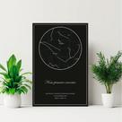 Quadro Mapa Das Estrelas Em Mdf 30x42cm