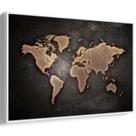 Quadro Mapa Mundi das Relíquias Antigas e Brilhantes