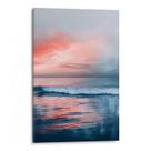 Quadro Mar Abstrato das Cores do Crepúsculo