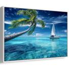 Quadro Mar Azul Sob Nuvens de Tormenta Profunda