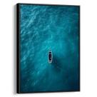 Quadro Mar Azul - Solidão no Vasto Horizonte Oceânico