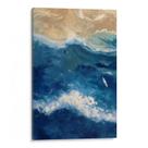 Quadro Mar - Pintura do Crepúsculo em Fúria Oceânica Quadro Mar - Pintura do Crepúsculo em Fúria Oceânica