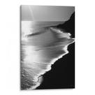 Quadro Mar Preto e Branco da Serenidade ao Amanhecer