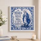 Quadro Maria Passa Frente Serpente 33x33cm Mold Preta Vidro