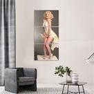 Quadro Marilyn Monroe Artístico Vestido em 3 Peças