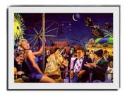 Quadro Marilyn Monroe & James Dean Arte Carrossel Park