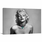 Quadro Marilyn Monroe Preto e Branco decorativo Tela em T