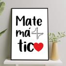 Quadro Matemática Matemático Profissões Decorativo 28x40cm
