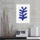 Quadro Matisse Blue Nudes Leaf 24x18cm - com vidro