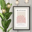 Quadro Matisse Cinza e Rosa - 60x48cm Quadro Matisse Cinza e Rosa - 60x48cm