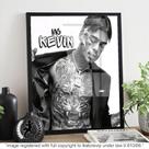 Quadro mc kevin homenagem favela mcs 20x28 Alta Qualidade 4k