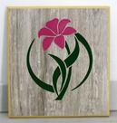 Quadro mdf azaleia rosa