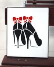 Quadro mdf sapatos com laço Quadro mdf sapatos com laço