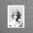 Quadro Medusa Bubble Gum 33x24cm