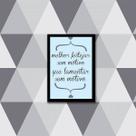 Quadro Melhor Festejar Sem Motivo Que Lamentar Sem Motivo 33x24cm - com vidro