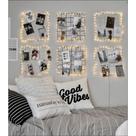 Quadro Memory Board 40x40cm + pregadores