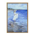 Quadro Menina na praia Sally Rio de Janeiro decoração de casa Quadro Menina na praia Sally Rio de Janeiro decoração de casa