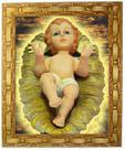 Quadro Menino Jesus Na Manjedoura, Mod. 02, 30X25cm. Angelus