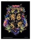 Quadro metal slim 26x20cm hogwarts floral 10082666