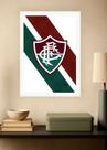 Quadro Meu Fluminense com Vidro e Moldura Branca Tam:A4