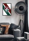 Quadro Meu Fluminense com Vidro e Moldura Preta Tam:A4