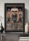 Quadro Michael Jackson Dangerous (Colored) Com Vidro Tamanho:21cm x 30cm (A4)