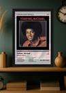 Quadro Michael Jackson Forever, Michael (Light) Com Vidro Tamanho:21cm x 30cm (A4)