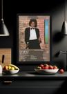 Quadro Michael Jackson Off the Wall (Colored) Com Vidro Tamanho:21cm x 30cm (A4)