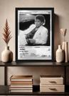 Quadro Michael Jackson Thriller (Black&white) Com Vidro Tamanho:21cm x 30cm (A4)