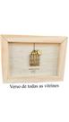Quadro Mini De Mesa Madeira Natural Decorativa Coração Cheio