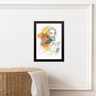Quadro Minimalista Jesus Abstrato Boho 33x24cm Quadro Minimalista Jesus Abstrato Boho 33x24cm