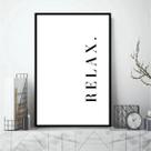 Quadro Minimalista Relax 24x18cm - com vidro