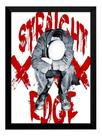 Quadro Minor Threat Straight Arte Edge Poster Moldurado