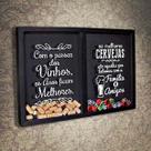 Quadro Misto para Rolhas e Tampinhas - Melhores - Quadro Novo