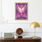 Quadro Moldura Dourada Arcanjo Metatron 24x18cm Quadro Moldura Dourada Arcanjo Metatron 24x18cm