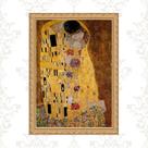 Quadro Moldura Dourada Klimt - Beijo 33x24cm Quadro Moldura Dourada Klimt - Beijo 33x24cm