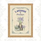 Quadro Moldura Dourada Lavanda Provençal 33x24cm