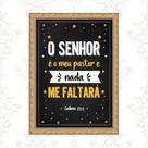 Quadro Moldura Dourada Senhor Meu Pastor 45x34cm