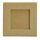 Quadro Moldura Quadrado Fundo Removível 10x10 Kit 5un Mdf Madeira