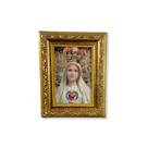 Quadro moldura resinado nossa senhora de fátima 20,5x15,5