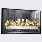 Quadro Moldura Santa Ceia Jesus Apóstolos em Canvas ref14