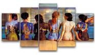 Quadro Mosaico 5 Partes Para Sala Pink Floyd Albuns Mulheres