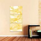 Quadro Mosaico Abstrato Moderno Amarelo